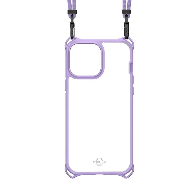 Itskins Hybrid Sling iPhone 13 Pro Max Cover - Light Purple - Tashqila Itskins Hybrid Sling iPhone 13 Pro Max Cover - Light Purple - Tashqila